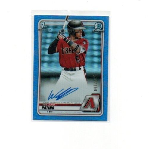 Wilderd Patino Auto 2020 Bowman Chrome Prospect CPA-WP Blue Refractor RC 127/150