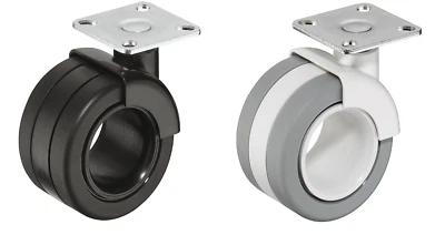 Häfele Möbelrolle Kastenrolle 50 kg Lenkrolle Rolle Design lenkbar mit Platte