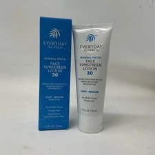 Mineral Tinted Face Sunscreen Lotion SPF 30 Light to Medium Everyday by UNSUN