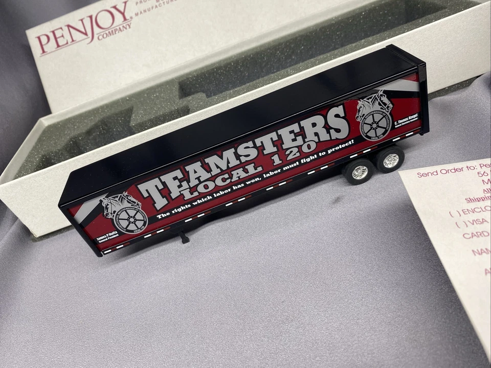 Penjoy Truck Trailer Teamsters Local 120 Minnesota MN Diecast 18-Wheeler Semi - Image 4 of 4
