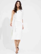 Halson Heritage Off White One Shoulder Midi Dress - 14