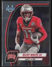 2024 Bowman University Chrome 153 Ricky White III UNLV Rebels Football Card