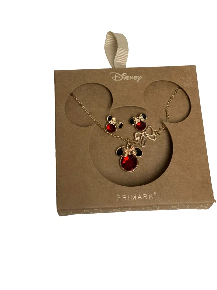 Minnie mouse earrings and shop necklace set