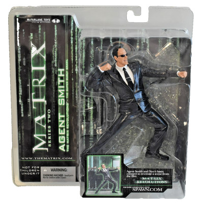 The Matrix Revolutions Agent Smith Super Burly Brawl S2 McFarlane 2003 Sealed