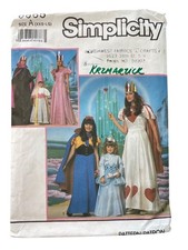 90s Simplicity 0665 Costume Pattern Size XXS-Large Princess Fairy Tale CUT