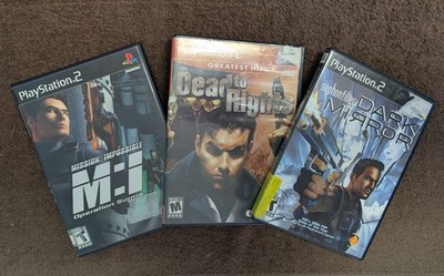 PS2 Game Lot Dead To Rights Syphon Filter Dark Mirror MI Operation Surma