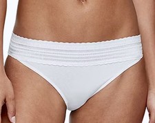 WARNERS No Pinching No Problems Lace White Bikini Panty Womens Sz M 6 L 7 XL 8