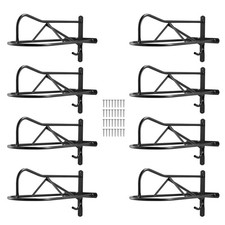 Wall Mount Saddle Rack, 27.3 x 16.3 x 12.5 in, 8 Packs Horse Saddle Rack with Pa