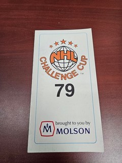 ES26 NHL Challenge Cup 1979 Hockey o/s Pocket Schedule Molson