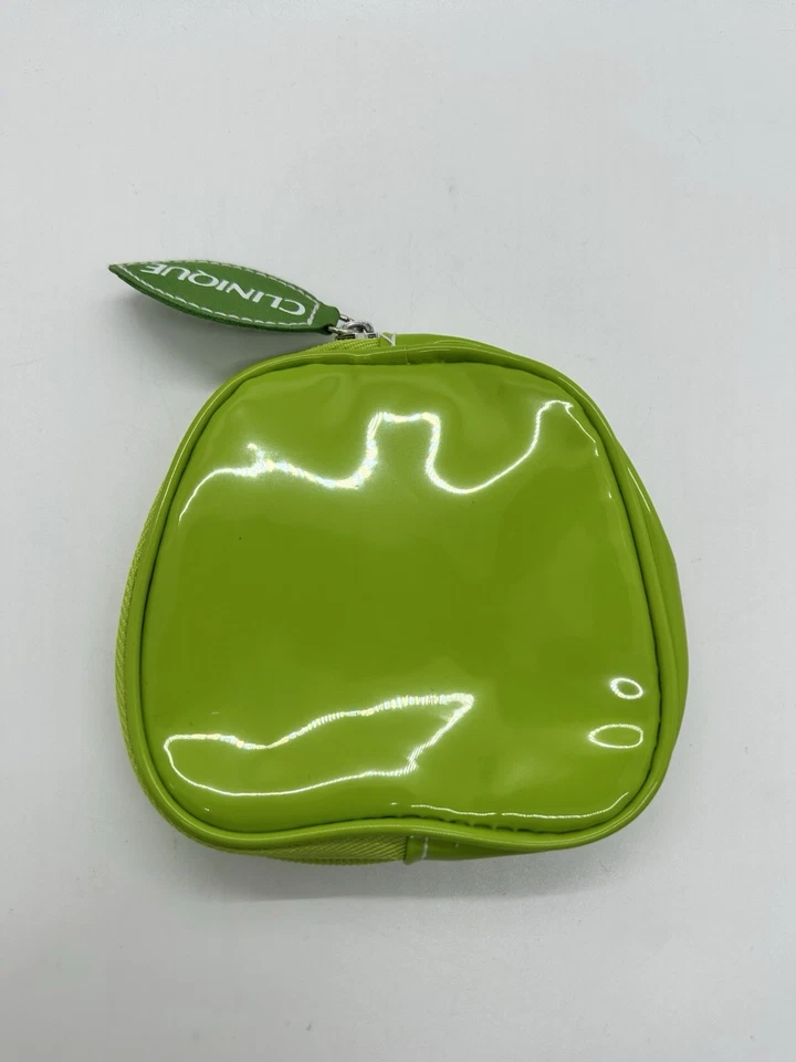 Bolsa de lápiz labial de maquillaje Clinique verde manzana no 4”x5” Foto 2 de 4