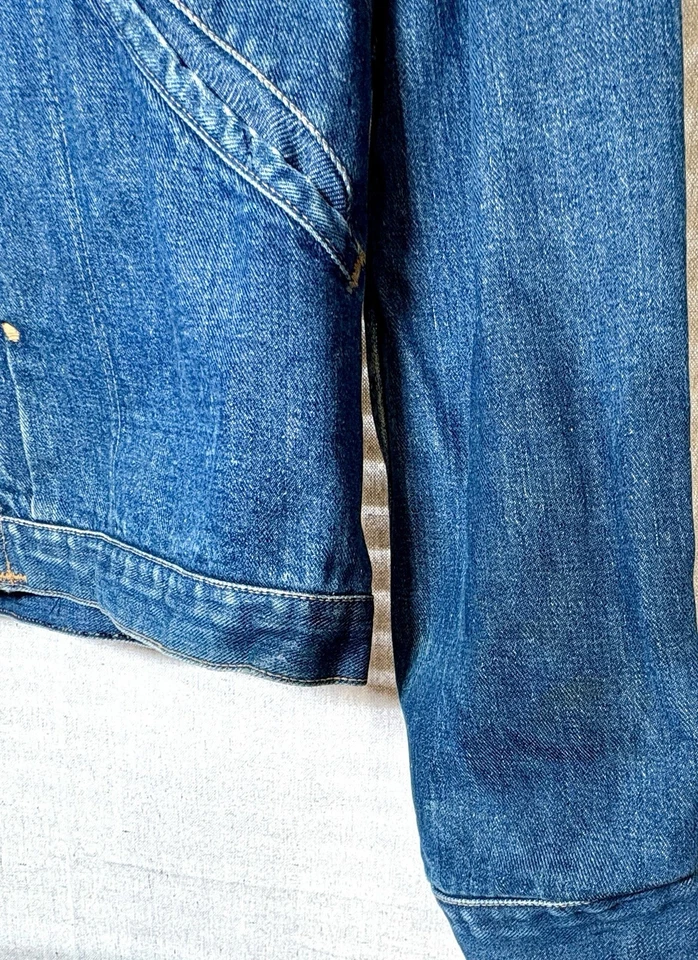 Chaqueta vaquera vintage años 60 Wrangler 24MJZ Scovill cremallera ilustraciones talla 44 Foto 2 de 4