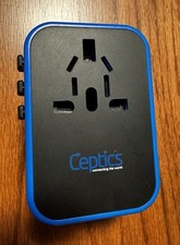 International Travel Plug Adapter 33.5W PD QC 3.0 USB-C 3 USB EU US UK Outlets