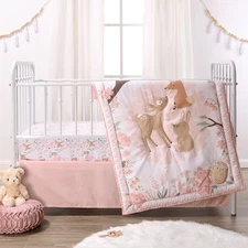 The Peanutshell 3 Piece Baby Crib Bedding Set for Girls - Newborn, Infant & T...
