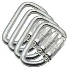 Auto Locking Carabiner 30KN 6500lbs Heavy Duty Large Clip Climbing Carabiner ...