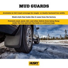 Custom Rear Mud Guards For 2019-2025 Chevrolet Silverado 1500 Black Durable Fit