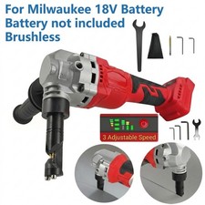 3 Variable Speed Brushless Cordless Metal Nibbler Tool For Milwaukee 18V Battery