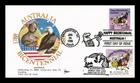 US COVER AUSTRALIA BICENTENNIAL FDC JOINT ISSUE COMBO DUAL CANCEL GILL CRAFT
