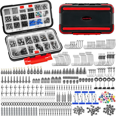 Kastking All-In-One Fishing Tackle Kit with Hooks, Weights, and Bobbers