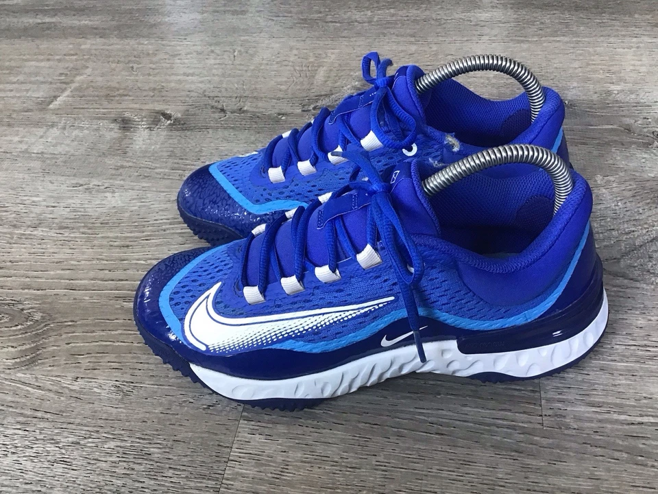 Nike Alpha Huarache Elite 4 TF Hyper Royal DJ6523-414 Mens Size 6.5 Shoes Turf - Image 4 of 4