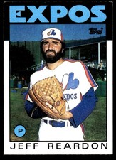 Jeff Reardon 1986 Topps #35 Montreal Expos MLB READ FREE SHIPPING AutographDen