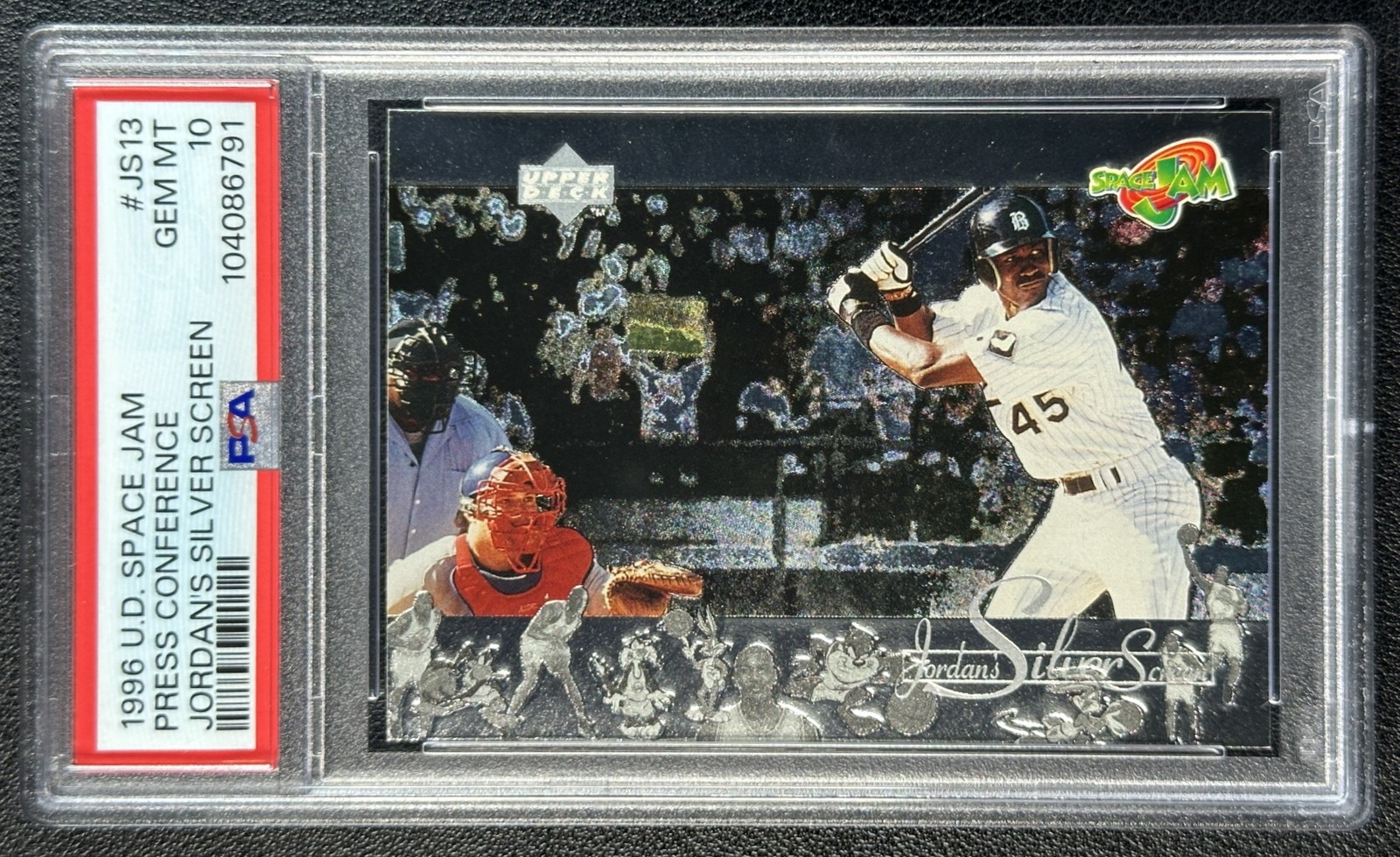 MICHAEL JORDAN PSA 10 1997 UPPER DECK SPACE JAM S2 #JS13 JORDAN'S SILVER SCREEN