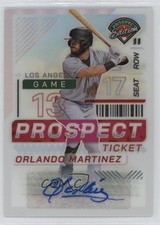 2024 Panini Prospect Edition Silver Prizm Signatures Orlando Martinez Auto 0jd0