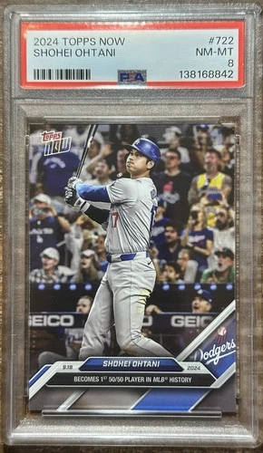 2024 TOPPS NOW #722 SHOHEI OHTANI PSA 8