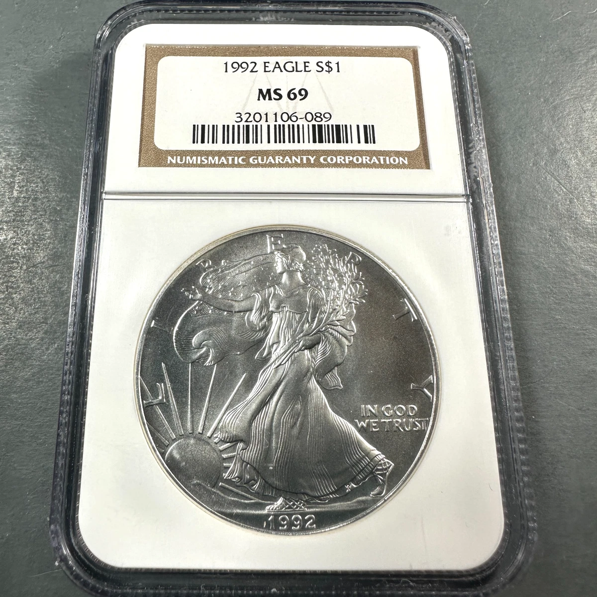 American Eagle MS 69 Graded 1992 Silver Bullion Coins for sale | eBay