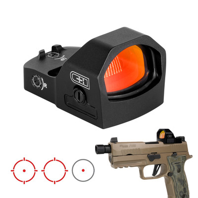C&H SIG-DMO 1x27mm Reflex Red Dot Sight w/ Multi-Reticle For Sig Sauer Pistols