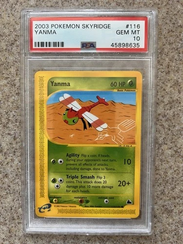 Pokemon Yanma Skyridge #116 PSA 10 Gem Mint