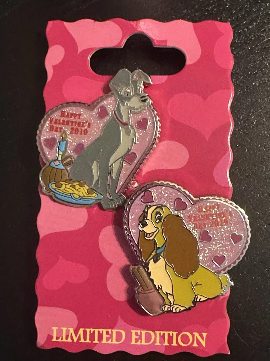 Lady & the Tramp Valentine's Day Contemporary Disney Pins, Patches