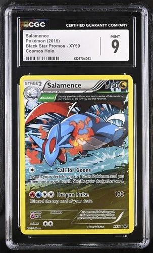 CGC 9 MINT Salamence 2015 Black Star Promos XY59 Cosmos Holo Pokemon Card