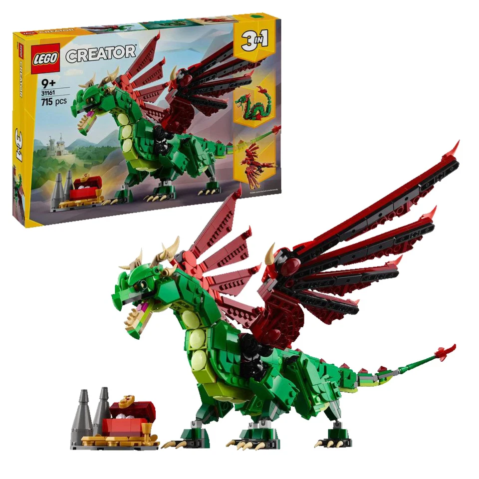 LEGO Creator 31161 Grüner Drache Bausatz, Mehrfarbig
