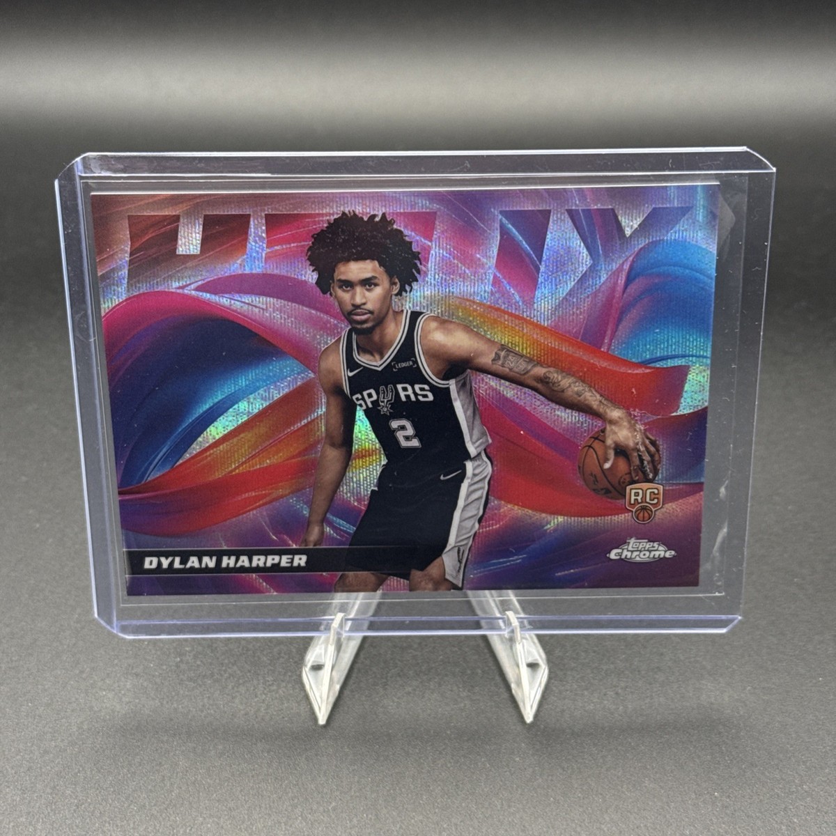 2025-26 Topps Chrome Helix Case Hit SSP Dylan Harper RC Spurs