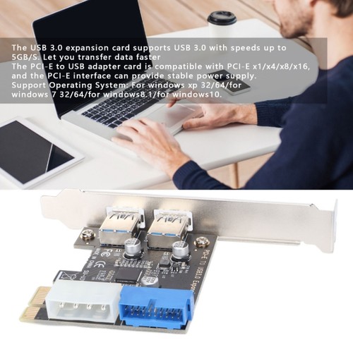 USB3.0 Expansion Card For windows xp 32/64/for windows 7 64 Controller Adapter - Photo 5/10