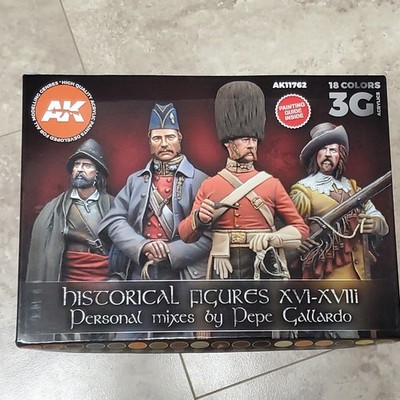 AK Paint Signature Set - Historical Figures S. XVI-XVIII By Pepe Gallardo New