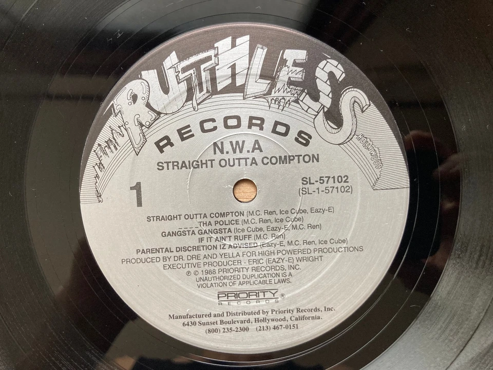 Eazy-E / Eazy-Duz-It 12" Vinyl 1988 US Original LP Ruthless Records SL 57100 - Image 3 of 3