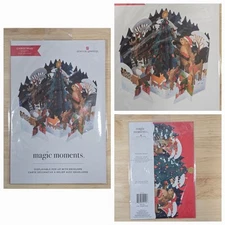 american greetings Magic Moments Woodland Animals Display Pop-Up Christmas Card