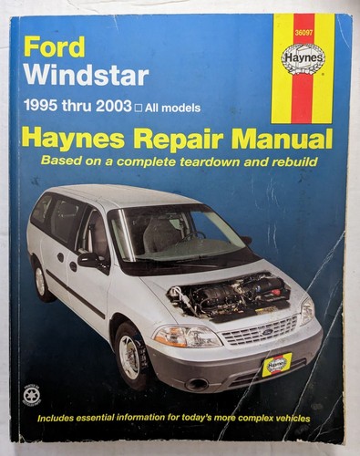Haynes Repair Manual 36097 Ford Windstar 1995-2003 Teardown & Rebuild Guide Book - Picture 1 of 2