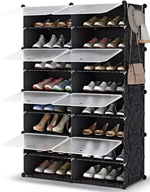 HOMIDEC Shoe Rack, 8 Tier Shoe Storage Cabinet 32 Assorted Colors , Styles