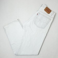 Vintage Levi's 501 USA Made 31x30 Straight Leg 90's 1992 Super Light Acid Wash