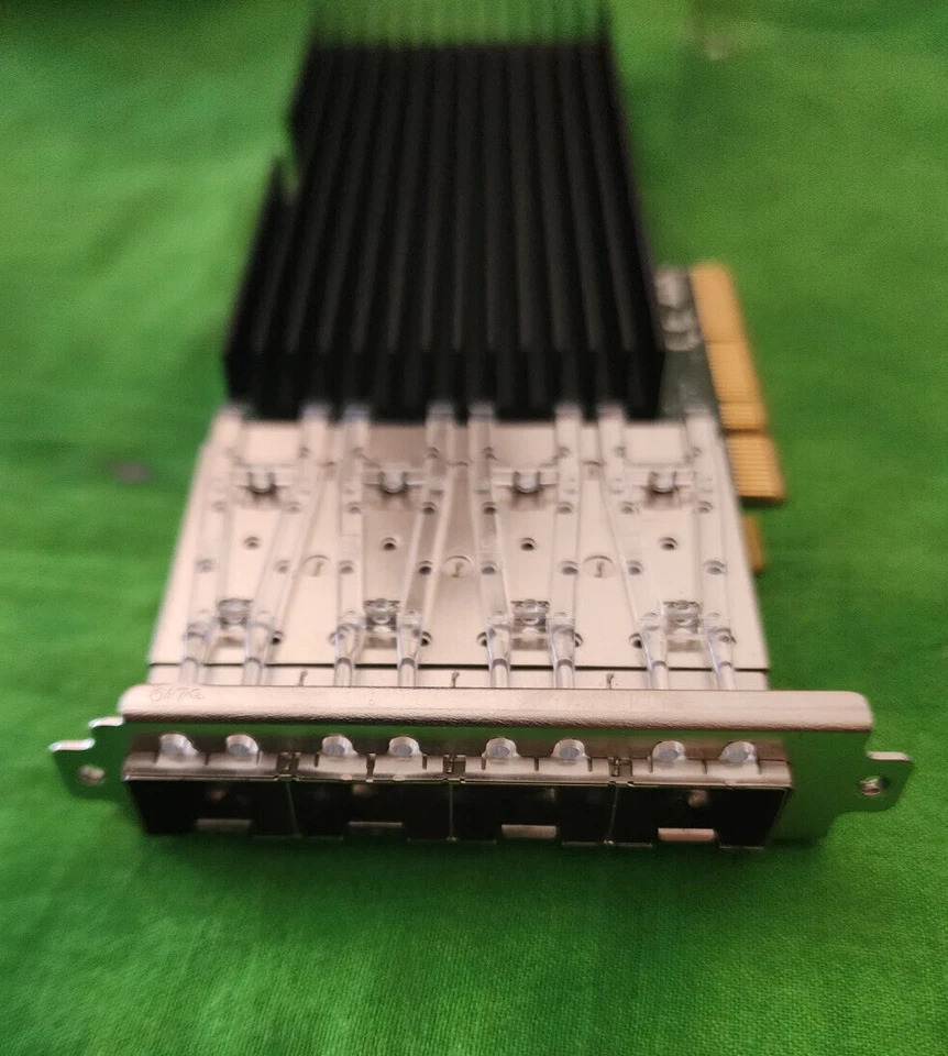 Silicom PE310G4SPI9L-XR-CX3 Quad Port 10Gb SFP+ Ethernet Adapter Card - Image 3 of 3