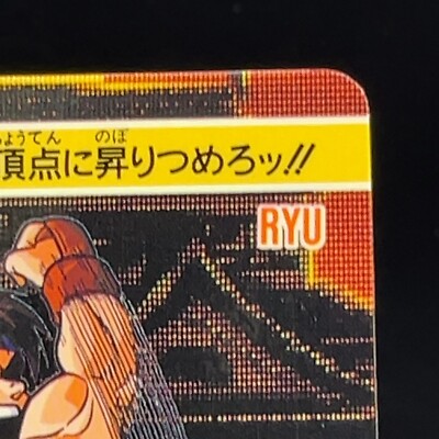 Ryu 72 Street Fighter Cards SNK Famicom TCG Game Bandai Capcom