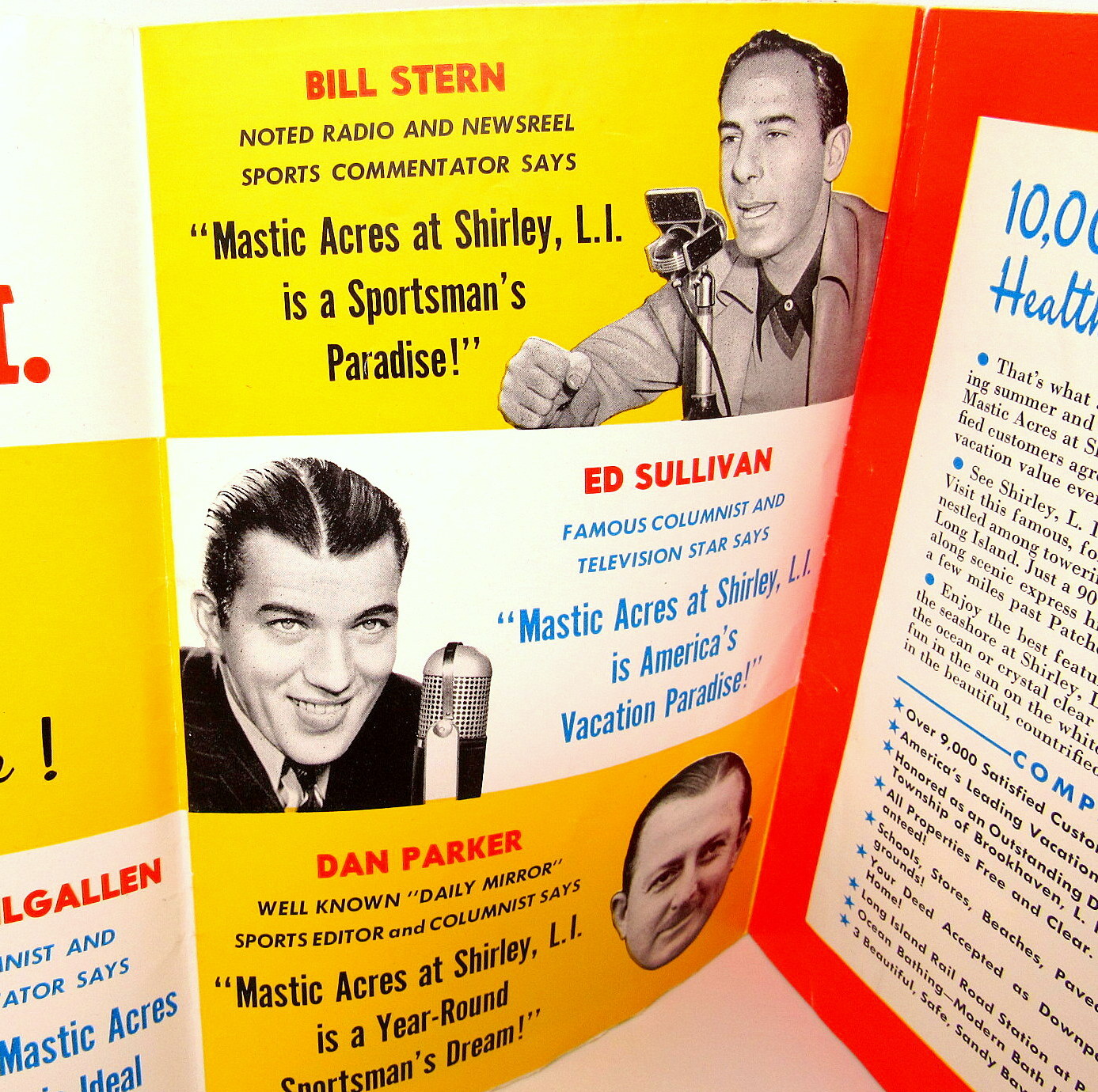 Mastic Acres Shirley Long Island New York Brochure 70+ yr Old Maps