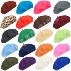 Women's French Beret Hat Solid Color Plain 100% Wool Classic Traditional Cap
