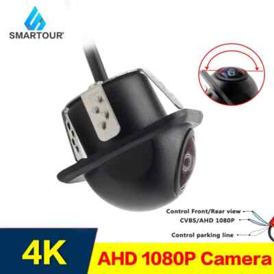 Fisheye Lens Car Camera AHD 1080P Rear View Wide Angle Reversing Backup Camera