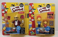 The Simpsons Rod & Todd Flanders Sunday Best Grampa Lot Playmates Series 9 New