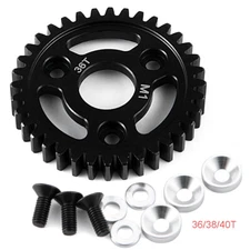 36T 38T 40T Hardened Steel 1.0 Mod1 Spur Gear for 1/8 Traxxas Revo 3.3 RC Model