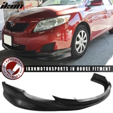 Fits 09-10 Toyota Corolla K-Style Unpainted Front Bumper Lip Spoiler - PU
