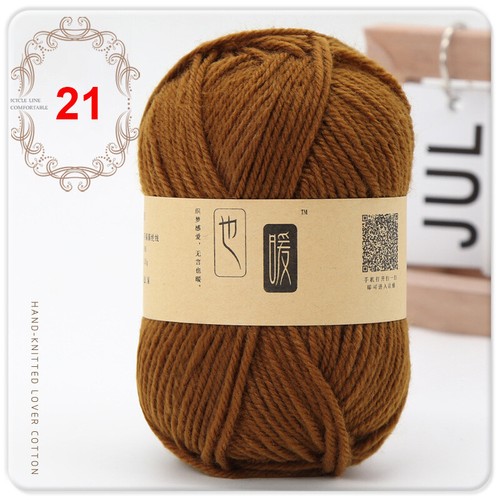 1Ball Soft Blended Yarn Hand Knitting 4ply Yarn For Scarf Sweater Hat Doll - Picture 41 of 77